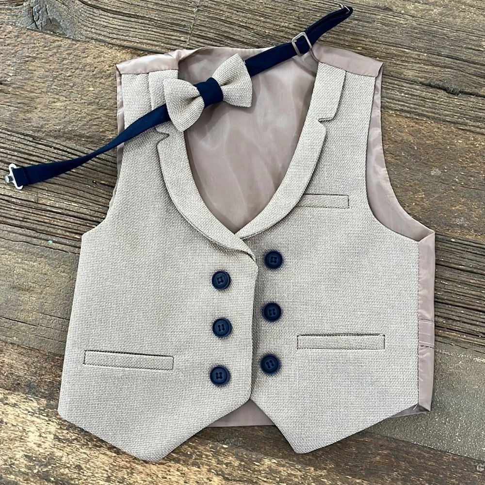 Beaukid Vest and Bow tie